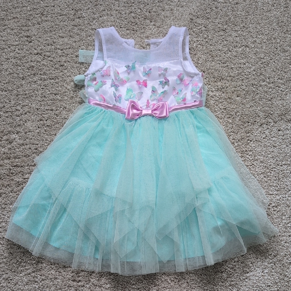 Jona Michelle butterfly-embellished tulle formal party dress Size 3T